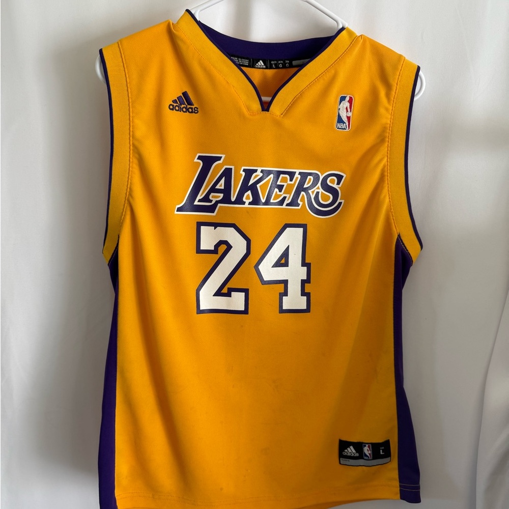 Adidas Lakers Gold and Purple Jersey